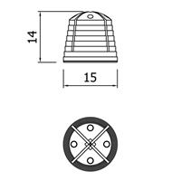 Blitz Schirmhalter mit Design - grau 2